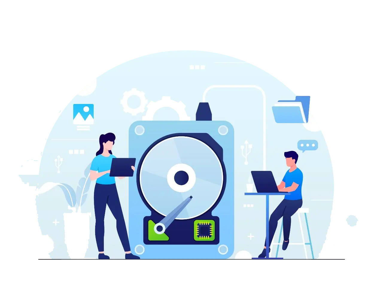 Secure Login Illustration